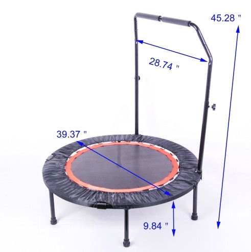 40 Inch Mini Exercise Trampoline For Adults Or Kids Indoor Fitness